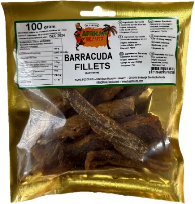 Dried Smoked Barracuda Fillets 10*100gm