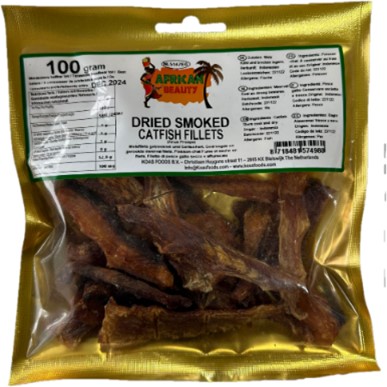 Dried Smoked Catfish Fillets 10*100gm